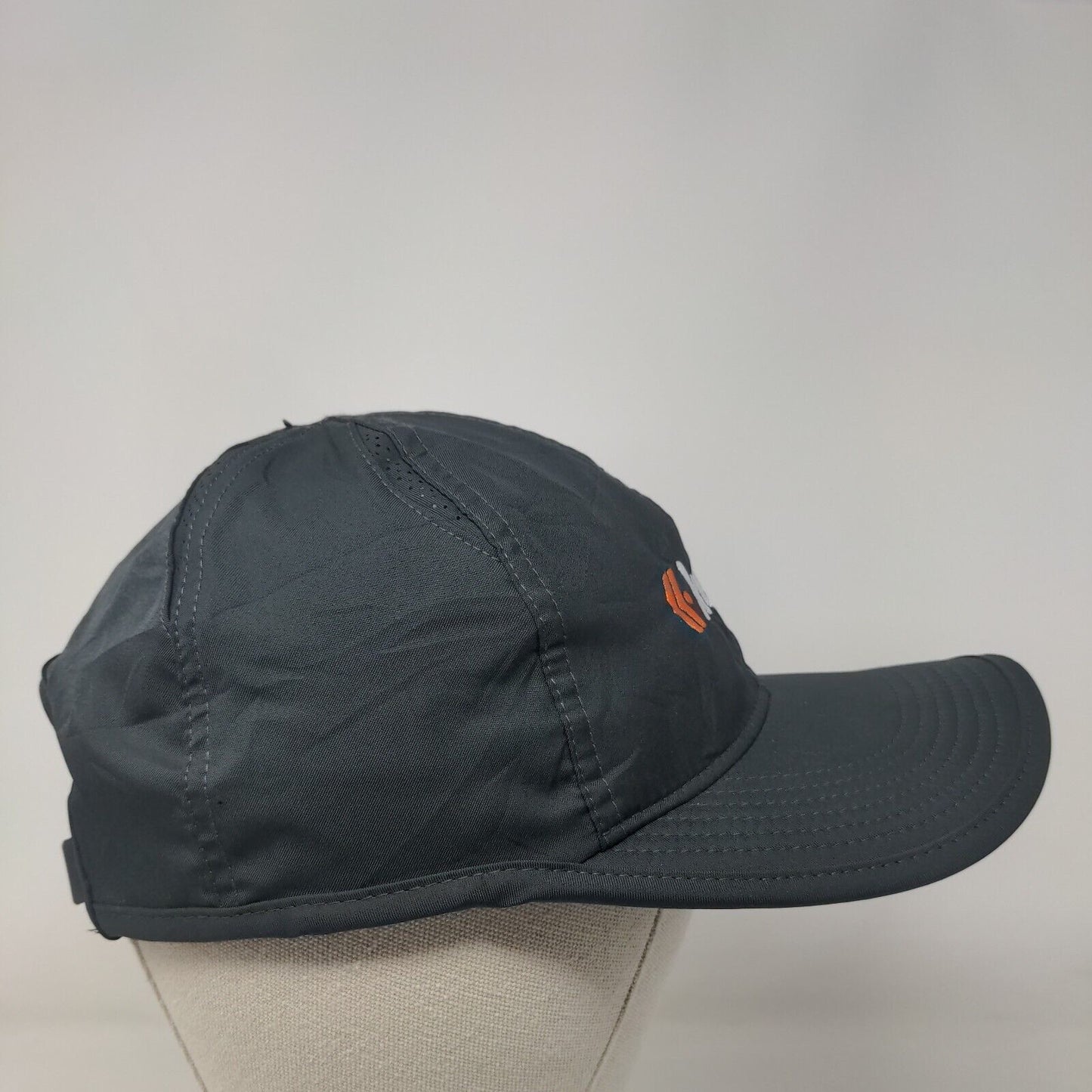 Kentik Strapback Hat Gray OSFM Embroidered Nike Dri-Fit Featherlight