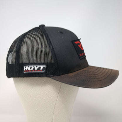 Hoyt Archery Black Trucker Hat One Size REDWRX Patch Mesh Back Snapback Logo