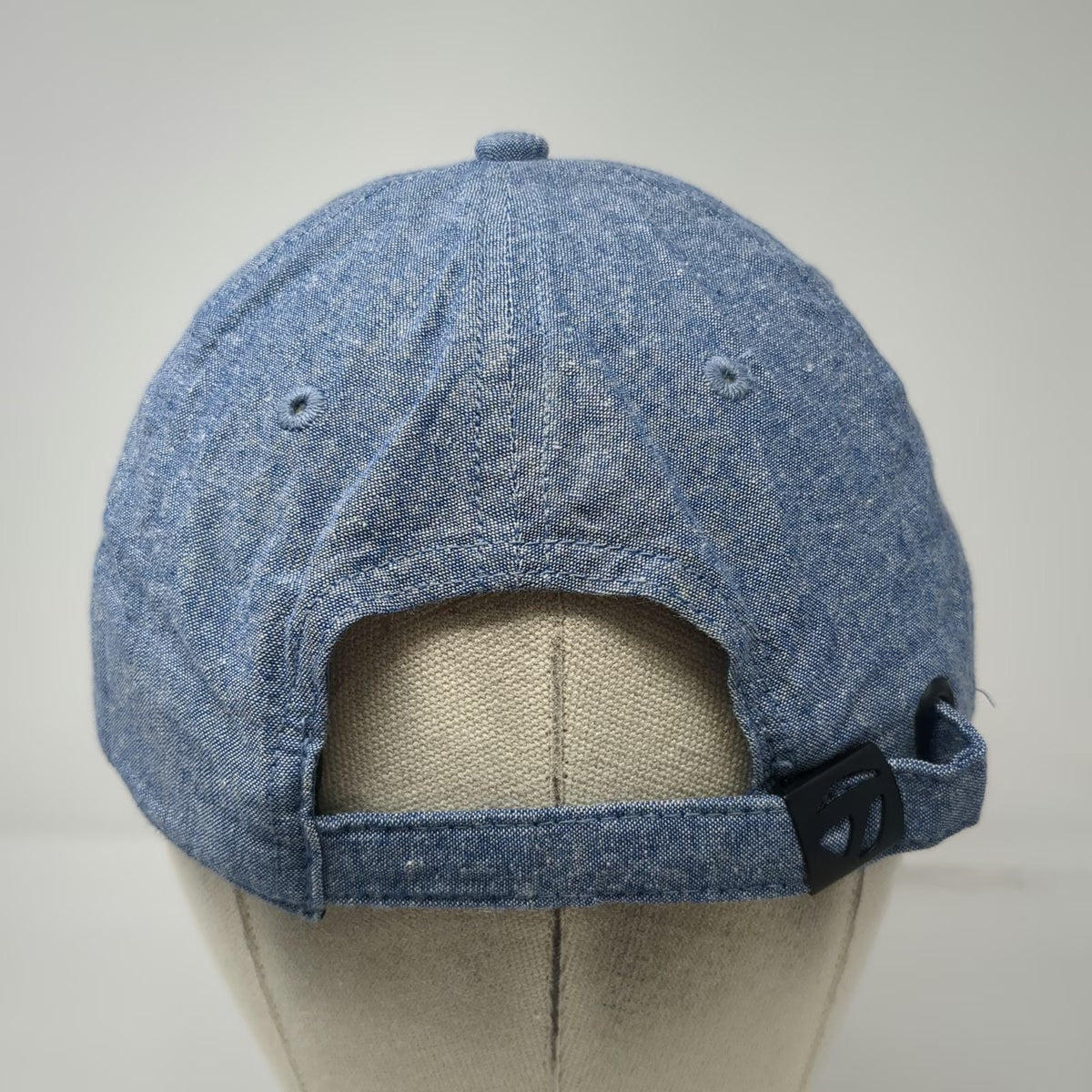 TaylorMade Baseball Cap Blue Pink One Size Cotton Chambray Logo Slideback Hat