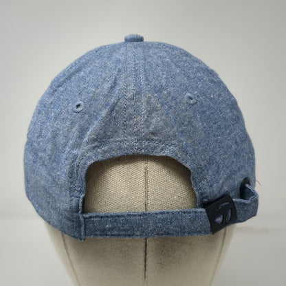 TaylorMade Baseball Cap Blue Pink One Size Cotton Chambray Logo Slideback Hat