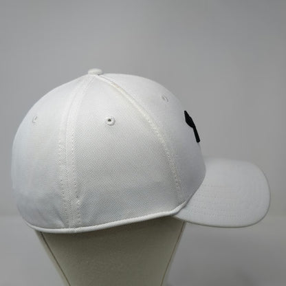 Under Armour Baseball Cap White L Fitted Embroidered Athletic Performance Hat