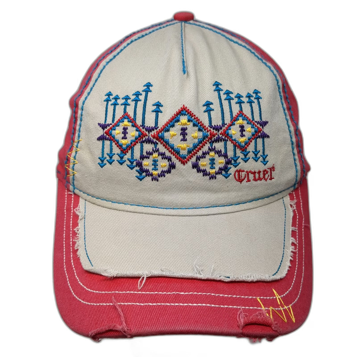 Cruel Baseball Cap Red One Size Southwestern 2013 National Finals Contestant Hat