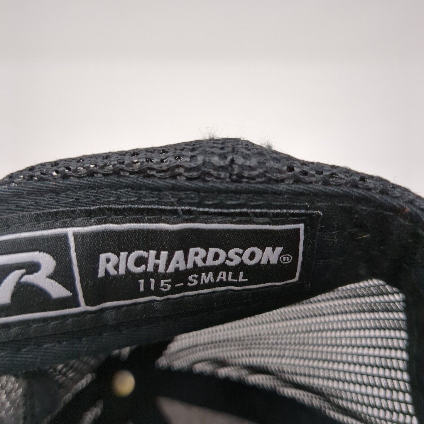 RH Snapback Trucker Hat Black Small Adjustable Mesh Back 6 Panel Richardson
