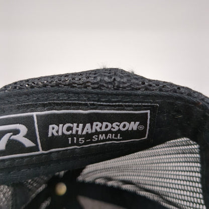 RH Snapback Trucker Hat Black Small Adjustable Mesh Back 6 Panel Richardson