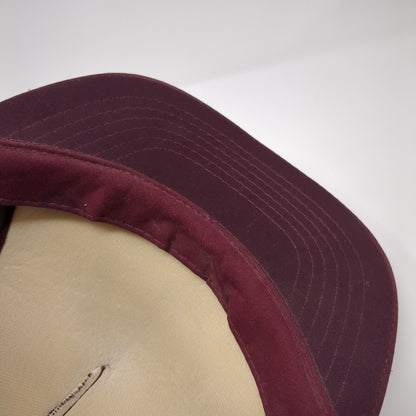 Young An Snapback Mesh Back Rope Trucker Hat Red One Size Adjustable