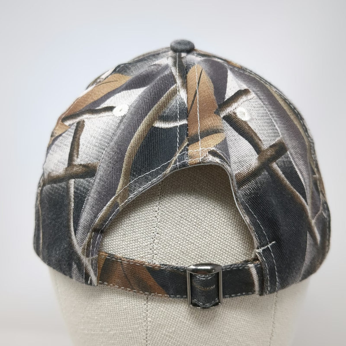 Hoxer Idaho Sand Gravel Camo Fishing Fly Safety Baseball Cap Gray One Size Hat