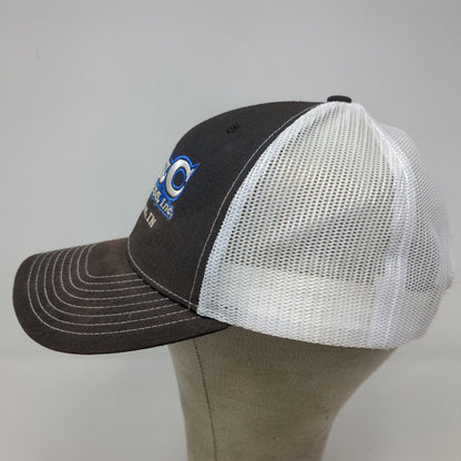 Richardson Men's Snapback Mesh Back Hat Black C&C Express Embroidered Logo