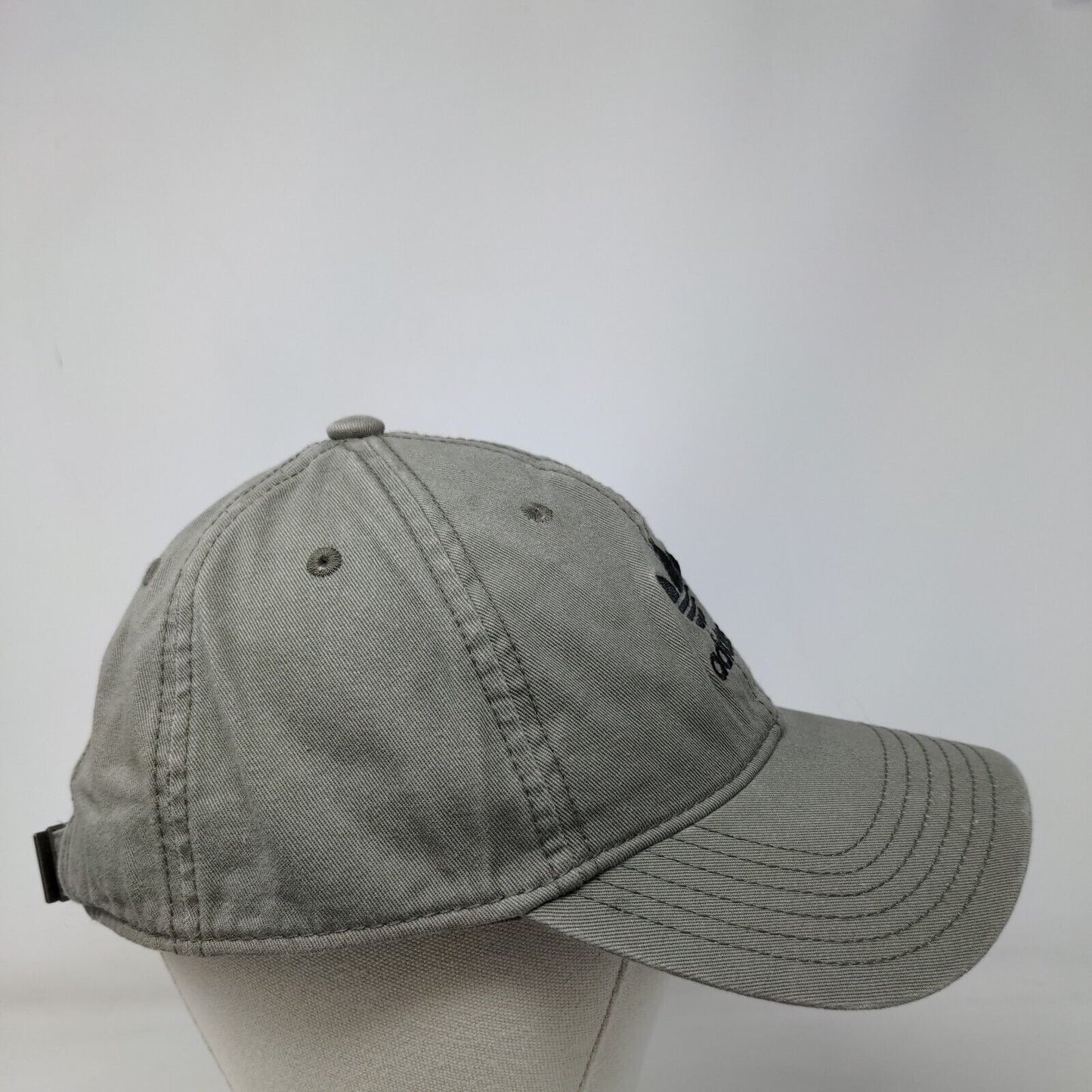 Adidas Slideback Hat Brown OSFM Adjustable Embroidered Trefoil Vented Holes