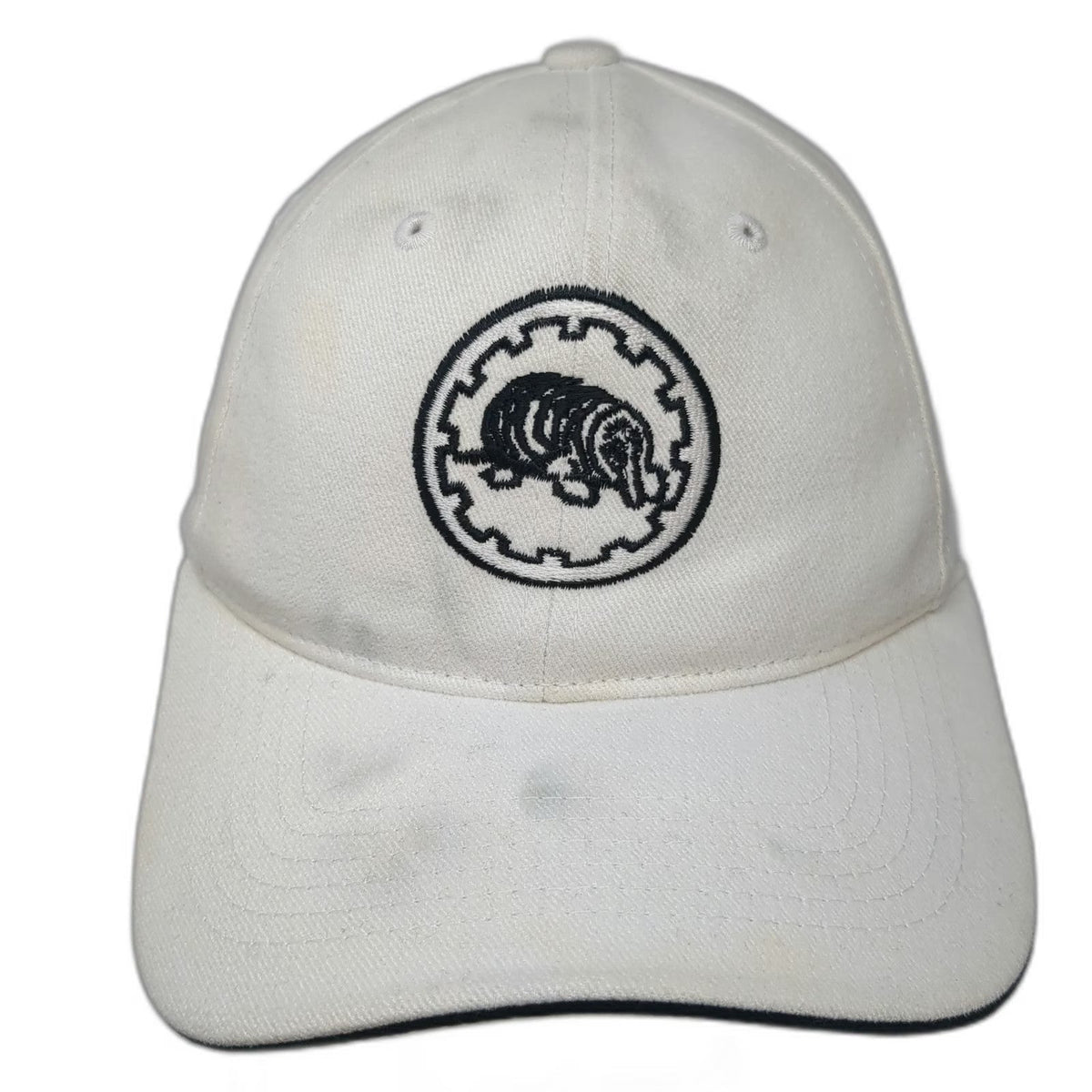 Sportsman Baseball Cap White One Size Strapback Mole Gear Cotton Hat Adjustable