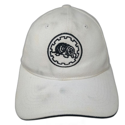 Sportsman Baseball Cap White One Size Strapback Mole Gear Cotton Hat Adjustable