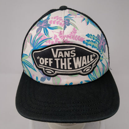 Vans Off The Wall Snapback Trucker Hat Multi One Size Mesh Back Floral