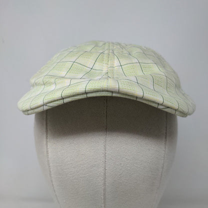 Steeno Men's Cabby Hat Multicolor Check Pattern Size Small Cotton