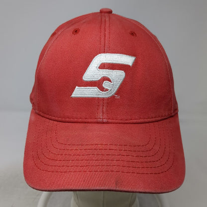K-Products Baseball Cap Red One Size Snap-on Tools Logo Embroidered Elastic Hat