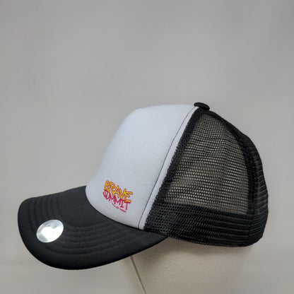Brave Summit Snapback Mesh Back Trucker Hat Black OSFM Colorblock