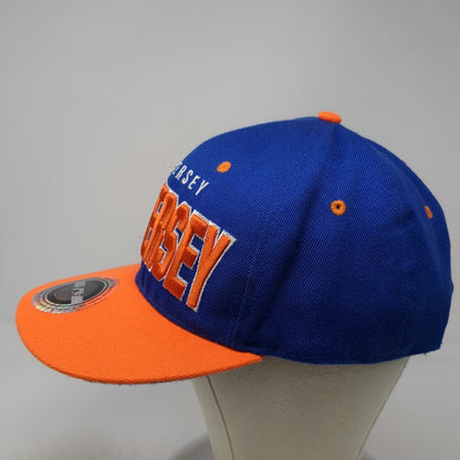 T&T Snapback Blue Orange One Size Hat New Jersey 3D Embroidery Under Brim Logo