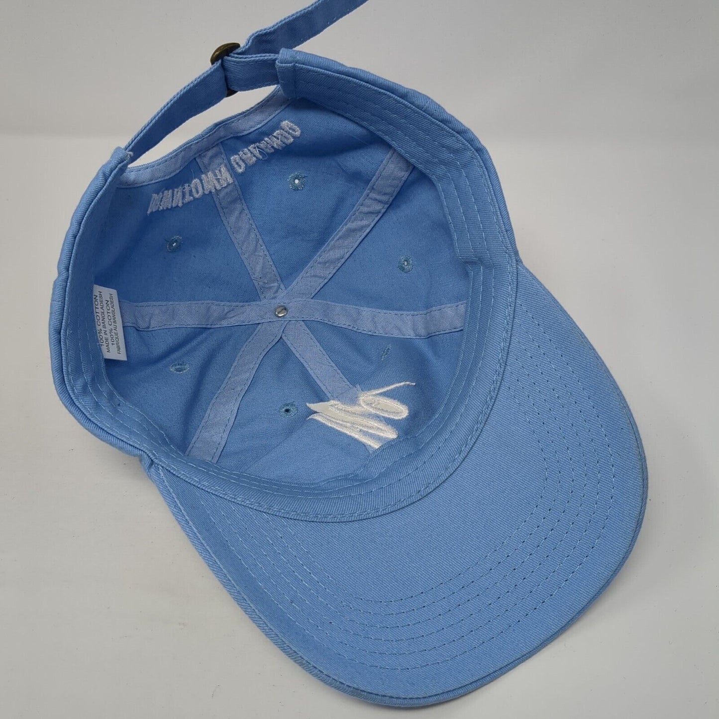 Downtown Orlando Slideback Baseball Cap Blue One Size Adjustable Embroidered