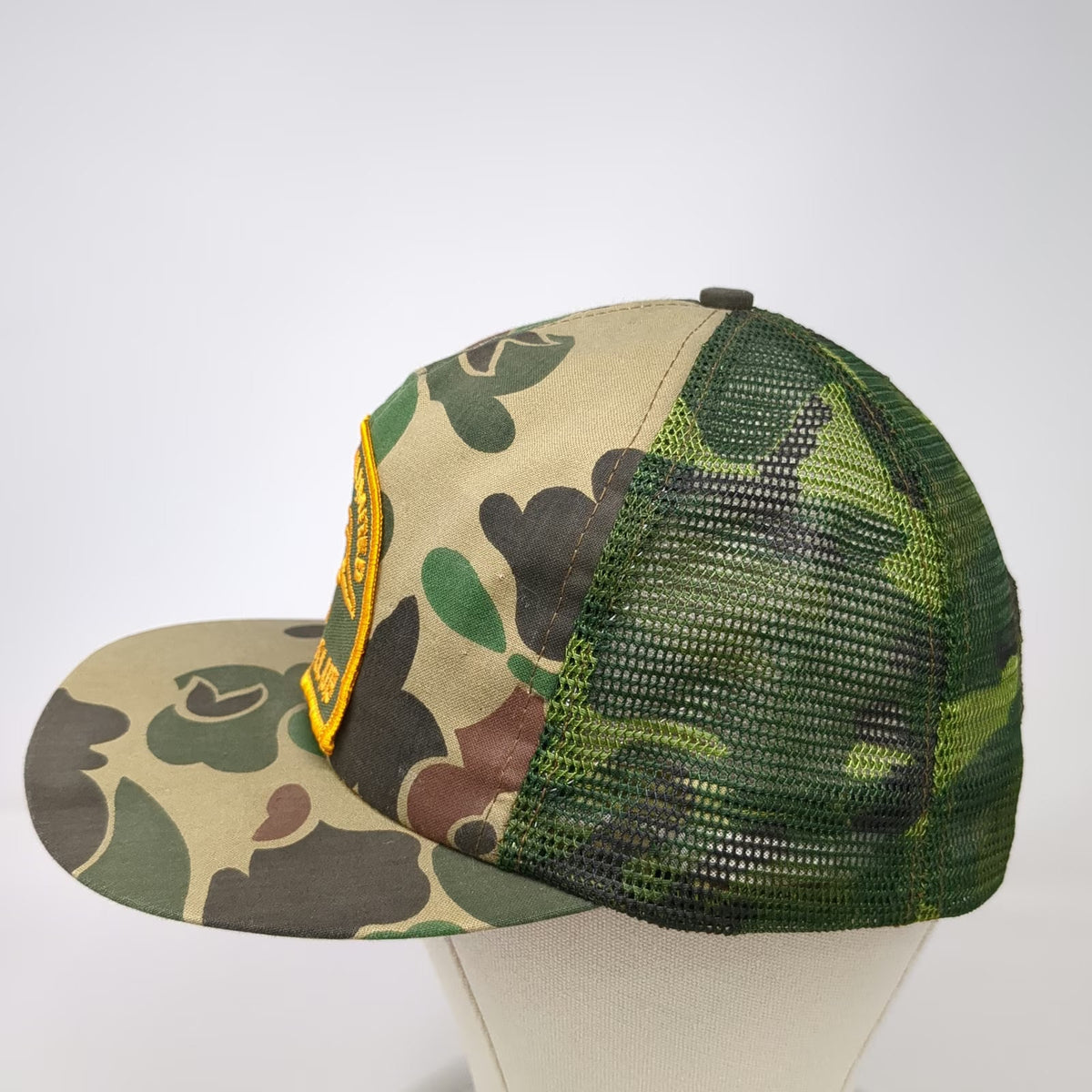 Ducks Unlimited 10/30 Club Camo Trucker Hat Green One Size Snapback Mesh USA
