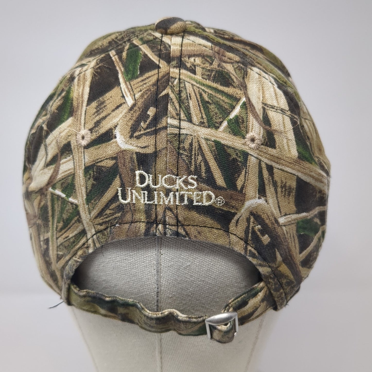 Ducks Unlimited Logo Slideback Hat Multi Camo One Size Hunting Outdoor Cap
