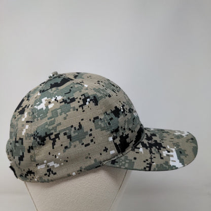 True Gear North Strapback Hat Camouflage One Size Adjustable 6 Panel Blank