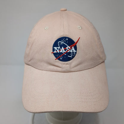 NASA Slideback Hat Tan One Size Adjustable Embroidered Prairie Mountain