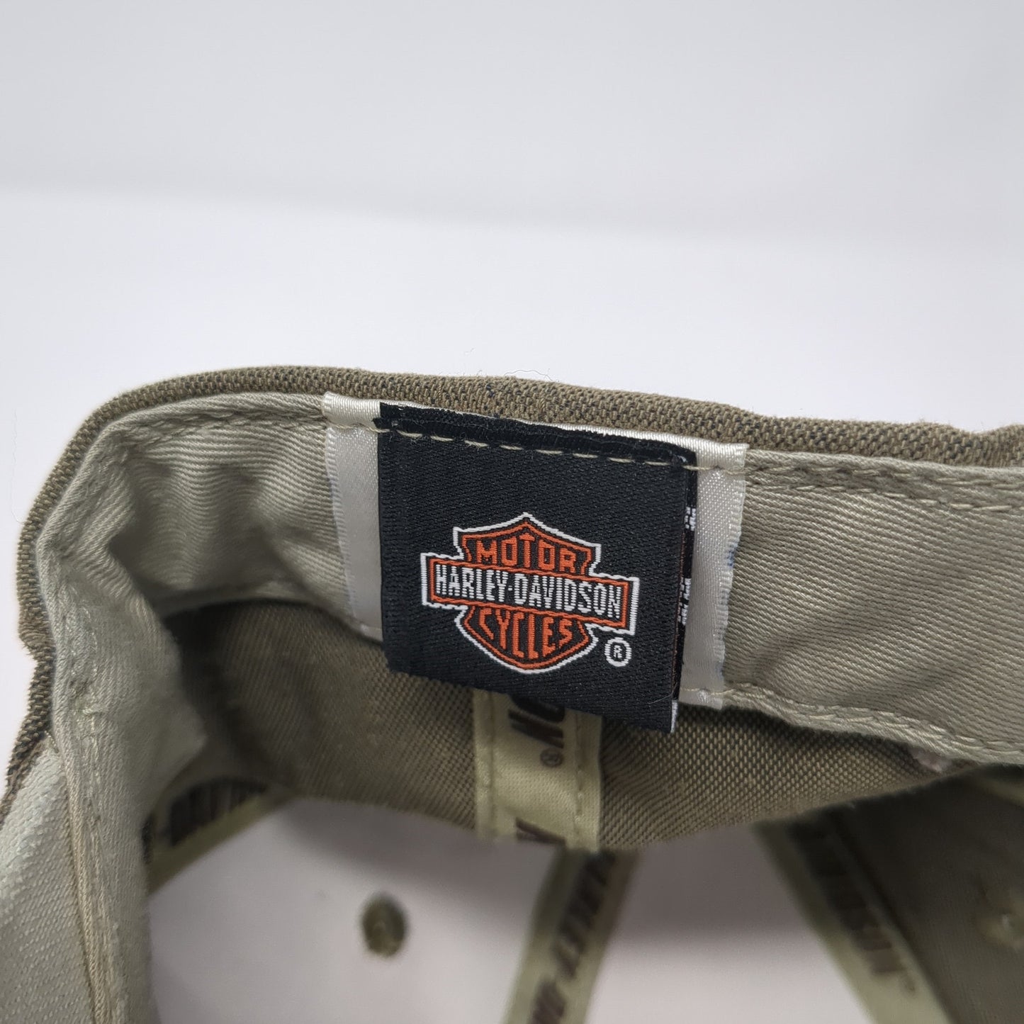 Harley-Davidson Motorcycles Strapback Hat Green One Size BoDo District