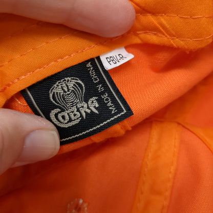 Cobra Camp Little Lemhi Embroidered Baseball Cap Orange One Size Strapback Hat
