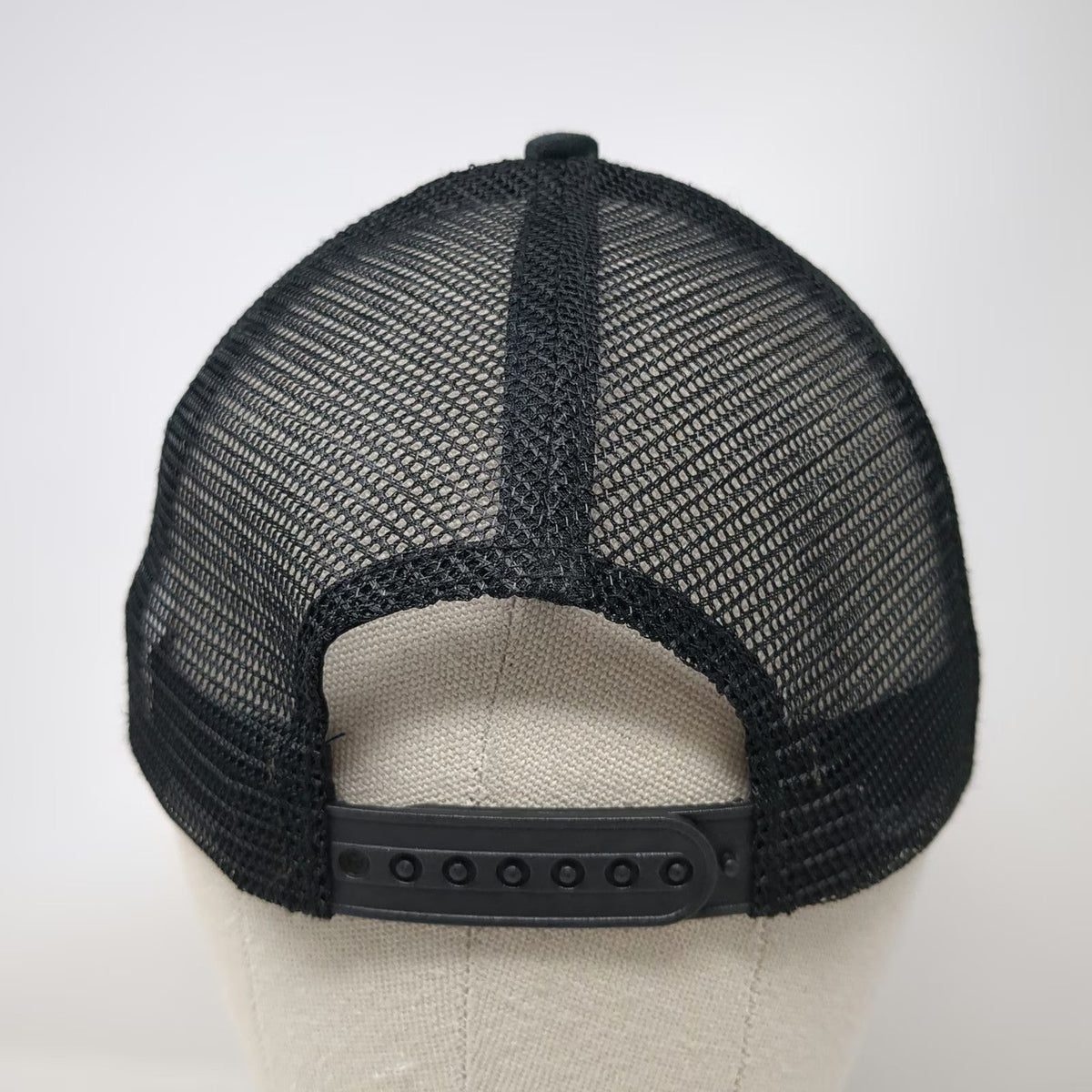 Rhino Rush Trucker Hat Black One Size Snapback Mesh Back Embroidered Logo