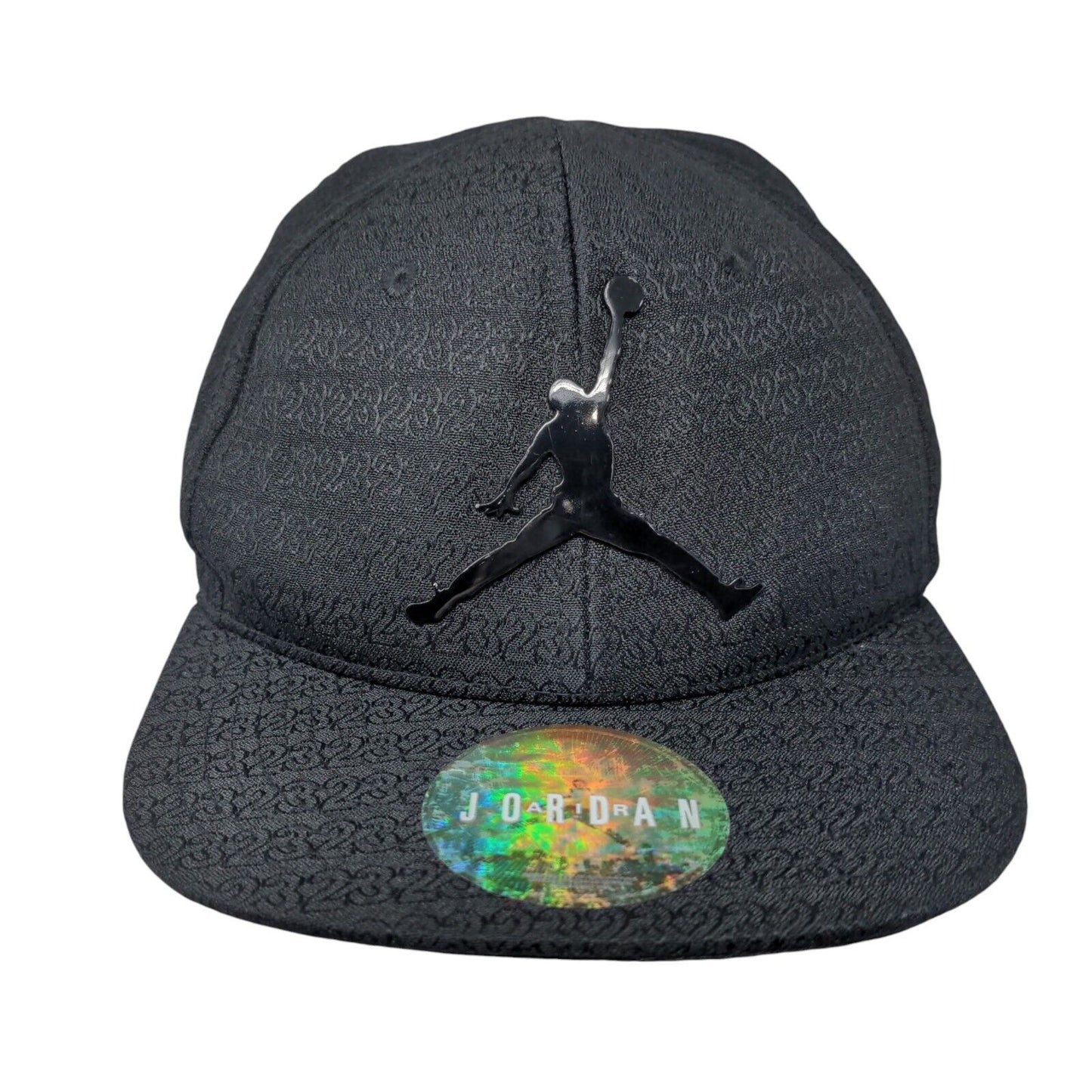 Air Jordan Snapback Hat Black Size 4-7 Adjustable Vented Holes Polyester