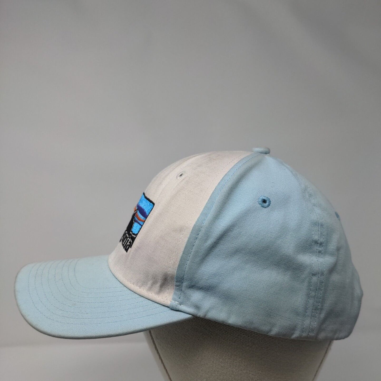 Patagonia Snapback Hat Blue OSFA Adjustable Embroidered 6 Panel Organic Cotton