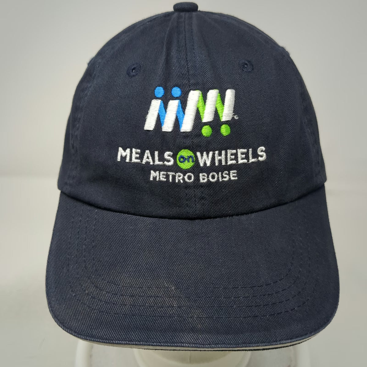Port Authority Baseball Cap Blue One Size Meals on Wheels Metro Boise Hat