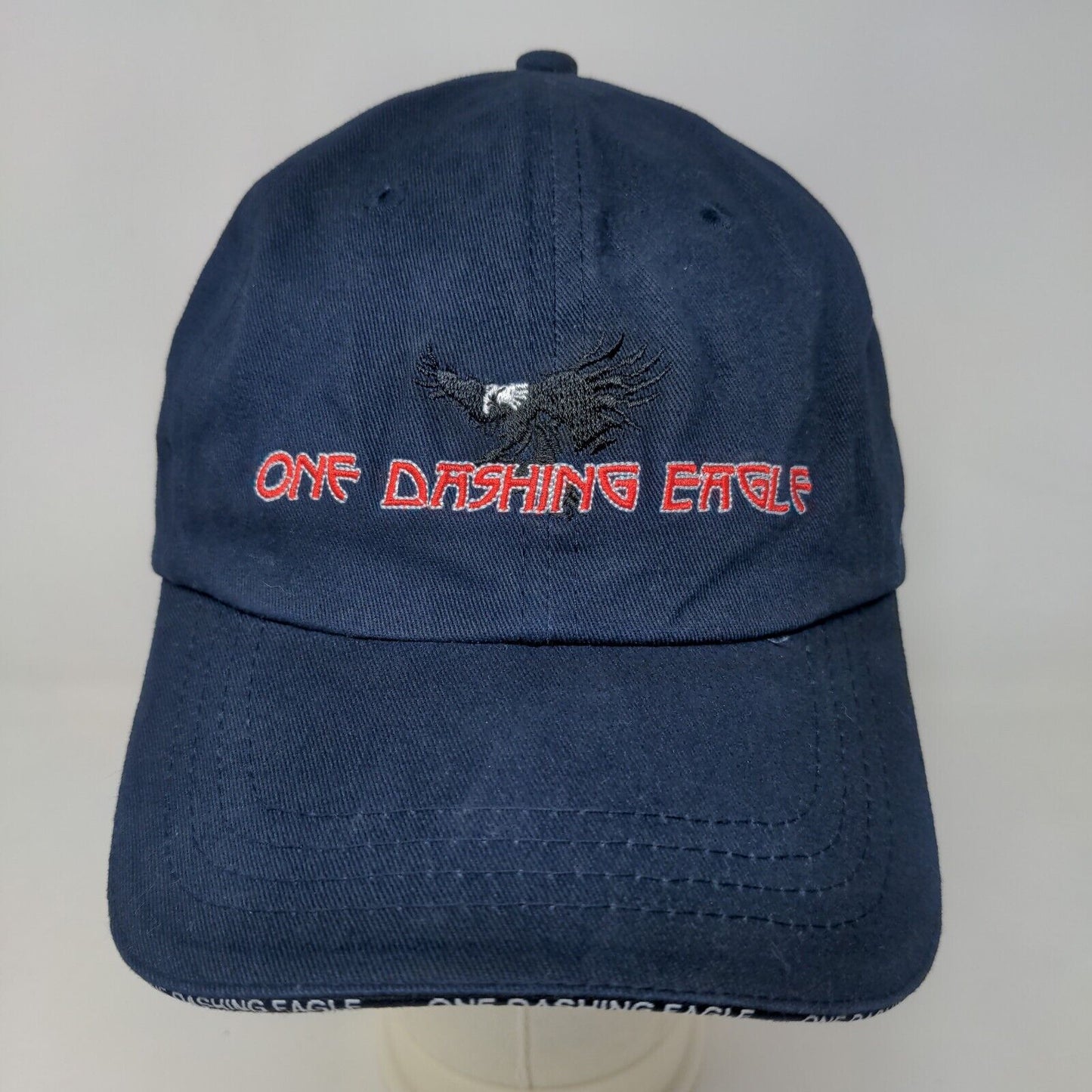 JPI Men's Slideback Hat Blue Size OSFA Embroidered One Dashing Eagle Logo