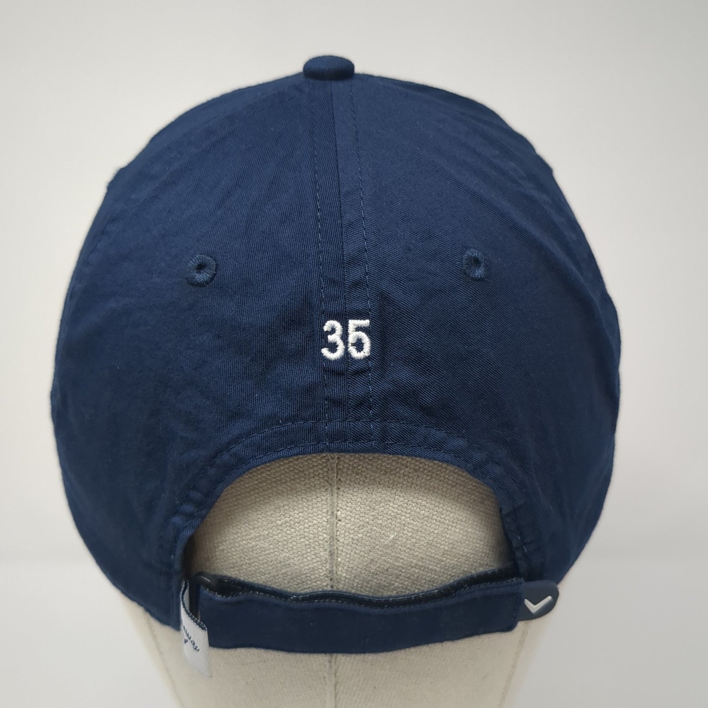Callaway Slideback Baseball Cap Blue One Size Adjustable Embroidered 6 Panel