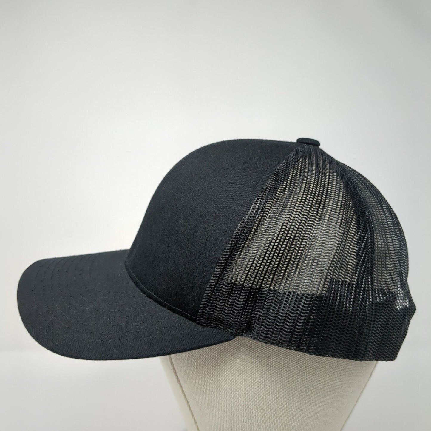 VR Snapback Mesh Back Trucker Hat Black One Size Pacific Headwear