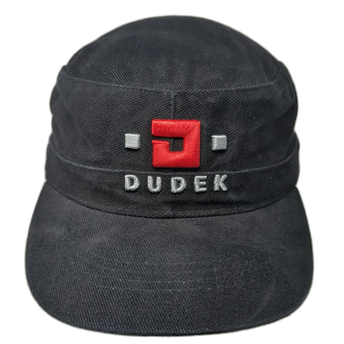Dudek Army Cap Black One Size Adjustable Slideback Embroidered Cotton Hat