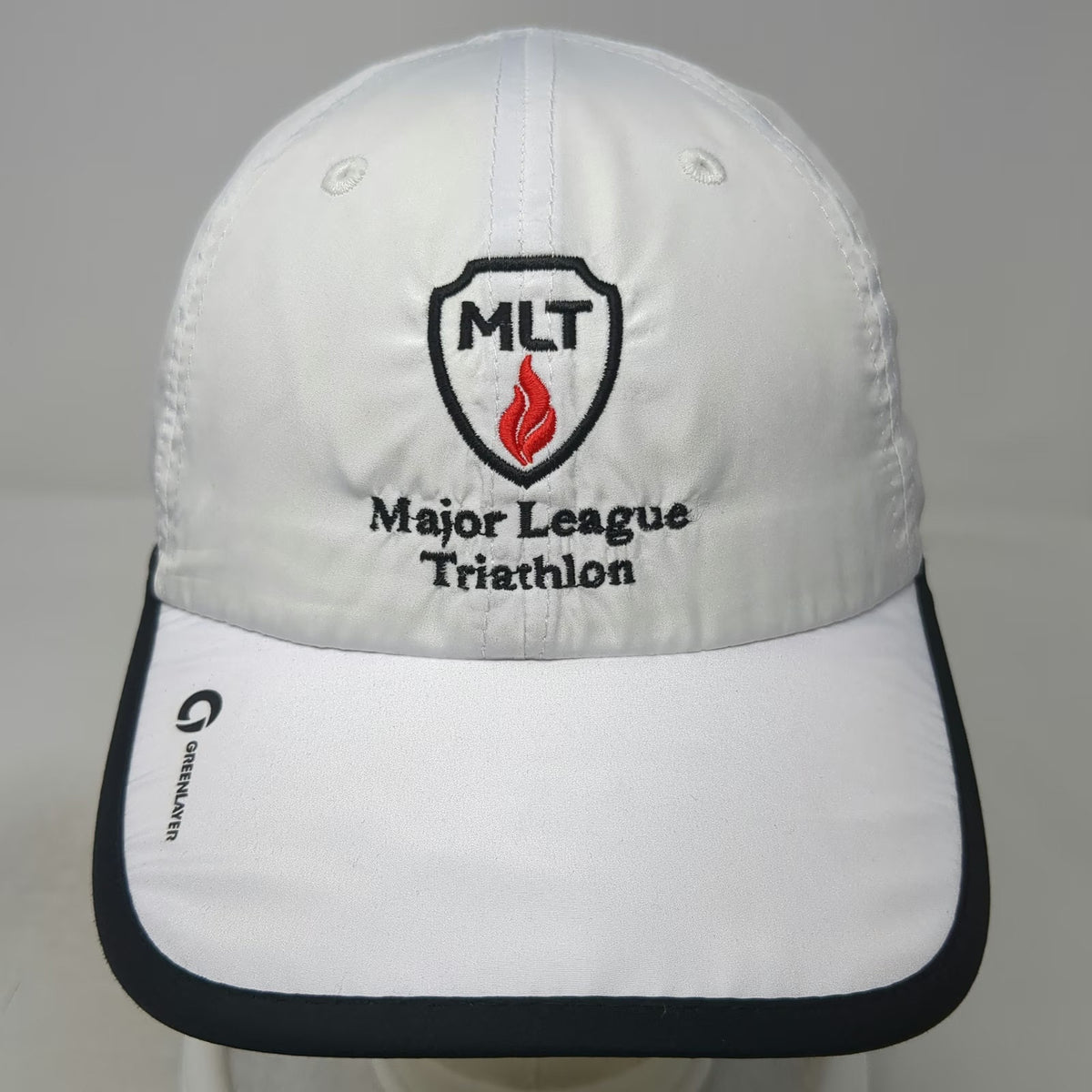 Greenlayer Major League Triathlon Hat White One Size Baseball Cap Performance