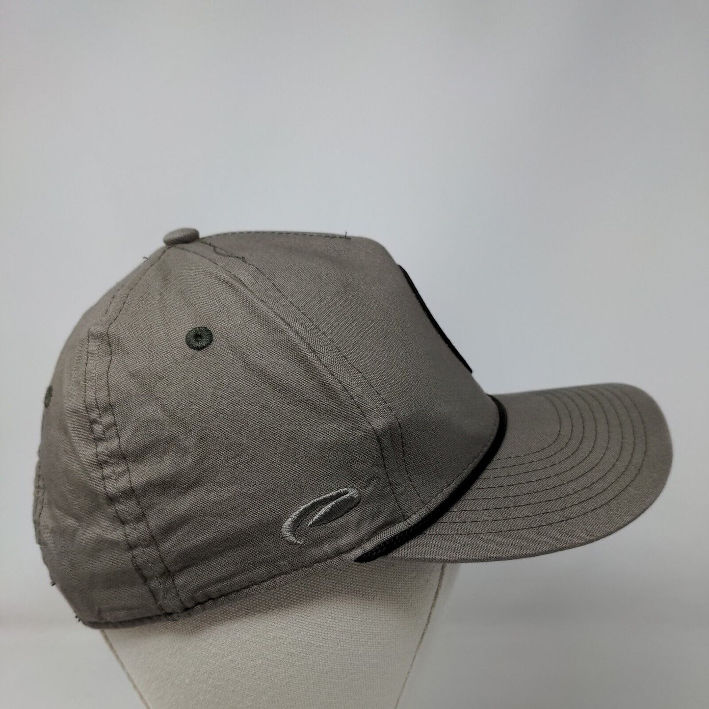 RSG Snapback Hat Tan One Size Adjustable Vented Holes Rope 6 Panel Pukka