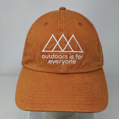 Outdoors Is For Everyone Slideback Hat Orange One Size Embroidered Merrell