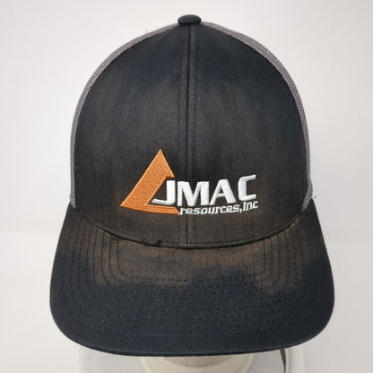 JMAC Resources Inc Snapback Trucker Hat Black One Size Mesh Pacific Headwear