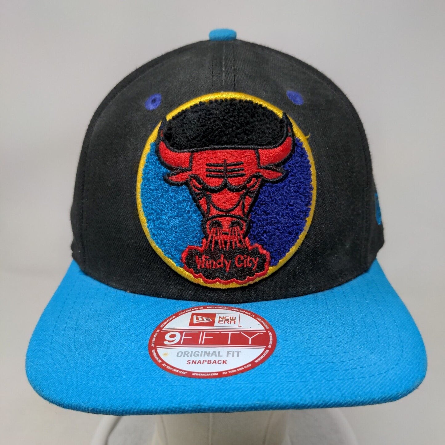 Chicago Bulls Windy City Snapback Hat Multicolor Embroidered New Era 9Fifty NBA