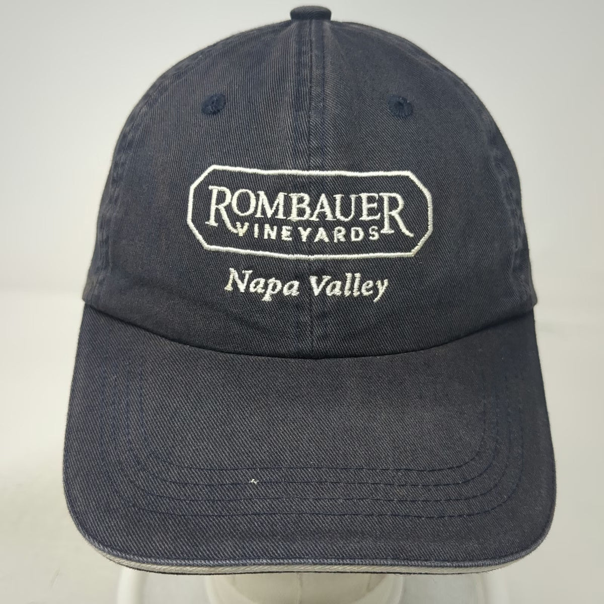 Port Authority Rombauer Vineyards Napa Valley Baseball Cap Blue One Size Hat