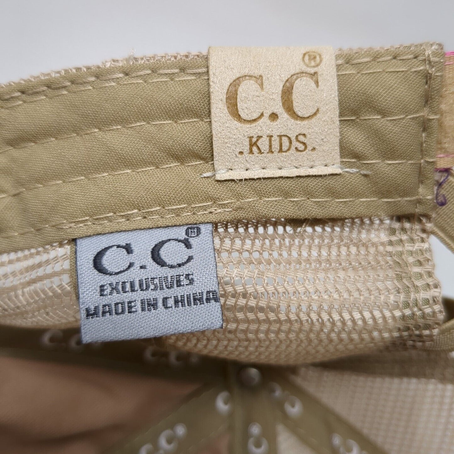 American Flag Strapback Trucker Hat Multi Kids Mesh Back Ponytail