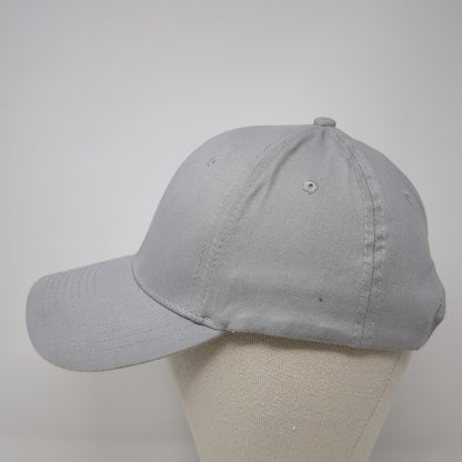 Cobra Snapback Hat Gray One Size Solid Adjustable Vent Holes Blank