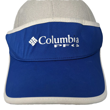 Columbia PFG Visor Blue OSFM Performance Fishing Gear Flexfit 110 Strapback Hat
