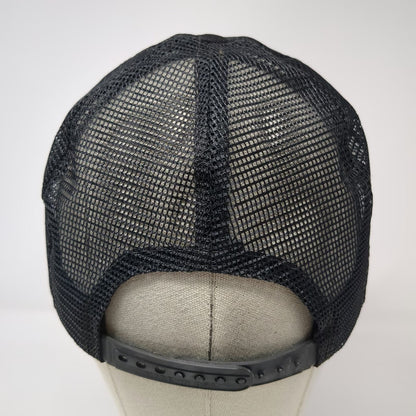 NRA Trucker Hat Black Yellow Vintage Mesh Snapback Scrambled Eggs Made in USA