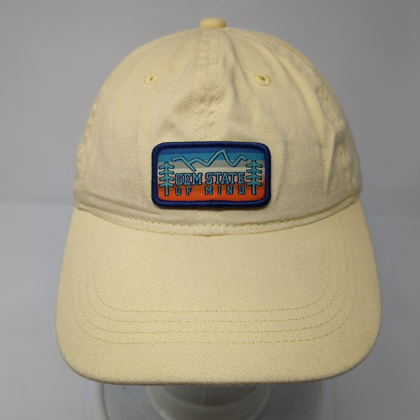 Gem State Of Mind Patch Slideback Hat Yellow One Size Outdoor Cap