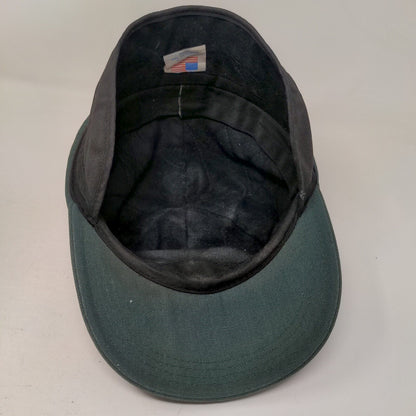Unbranded Fitted Hat Green Large Neck Flap Solid Blank Outdoor