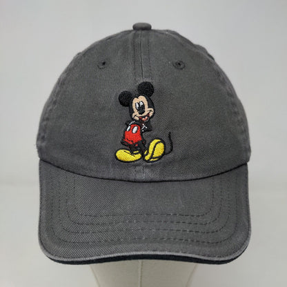Disney Boy's Stretchy Hat Gray Size Small Embroidered Mickey Mouse Logo Cotton