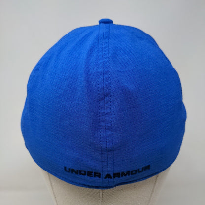 Under Armour Fitted Hat Blue L/XL Classic Fit Solid 6 Panel Outdoor