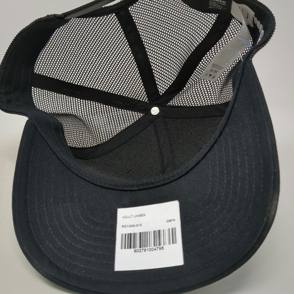 Nike Caldwell Night Rodeo 100th Anniversary Trucker Hat Black OSFM Snapback Mesh