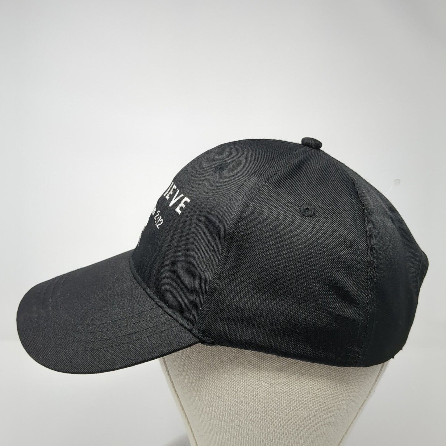 I Believe Colossians 2:12 Strapback Hat Black One Size Adjustable
